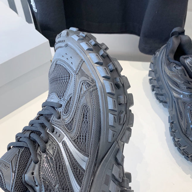 CHUNKY SNEAKERS IN BLACK POLYURETHANE, POLYESTER AND NYLON