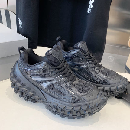 CHUNKY SNEAKERS IN BLACK POLYURETHANE, POLYESTER AND NYLON