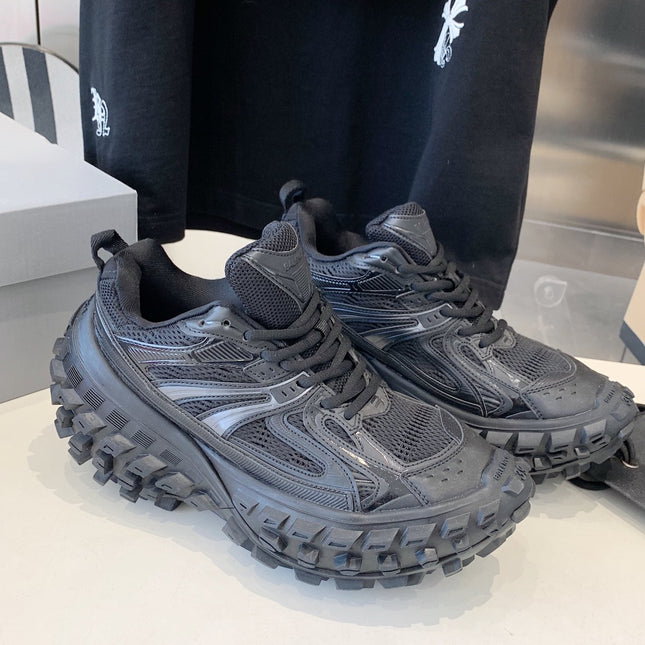 CHUNKY SNEAKERS IN BLACK POLYURETHANE, POLYESTER AND NYLON