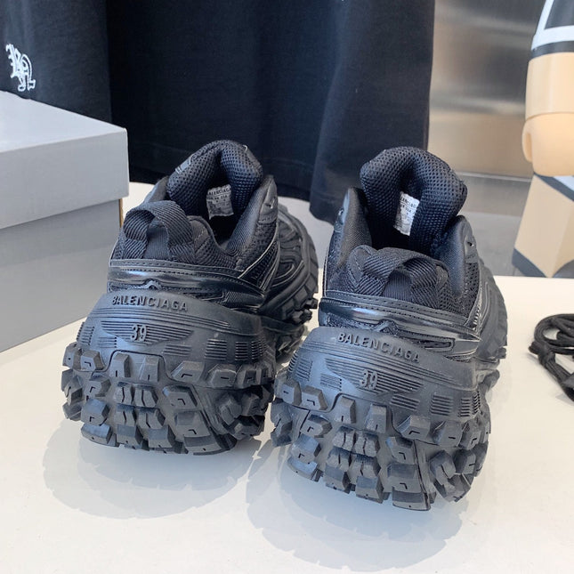 CHUNKY SNEAKERS IN BLACK POLYURETHANE, POLYESTER AND NYLON