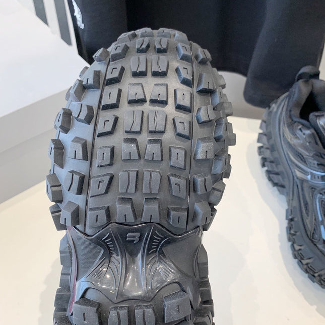 CHUNKY SNEAKERS IN BLACK POLYURETHANE, POLYESTER AND NYLON