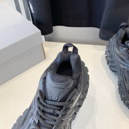 CHUNKY SNEAKERS IN BLACK POLYURETHANE, POLYESTER AND NYLON