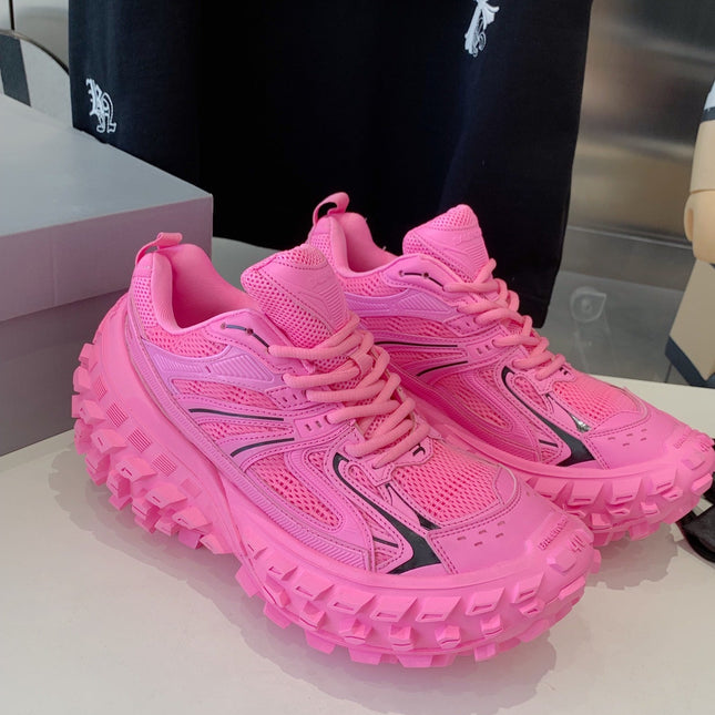 CHUNKY SNEAKERS IN PINK MIX BLACK POLYURETHANE, POLYESTER AND NYLON