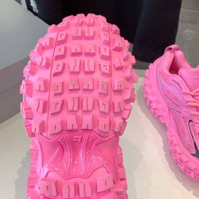 CHUNKY SNEAKERS IN PINK MIX BLACK POLYURETHANE, POLYESTER AND NYLON
