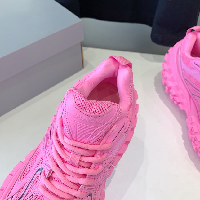 CHUNKY SNEAKERS IN PINK MIX BLACK POLYURETHANE, POLYESTER AND NYLON
