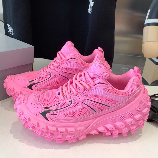 CHUNKY SNEAKERS IN PINK MIX BLACK POLYURETHANE, POLYESTER AND NYLON