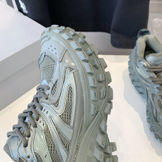 CHUNKY SNEAKERS IN MANTLE GRAY POLYURETHANE, POLYESTER AND NYLON
