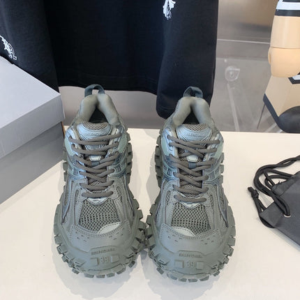 CHUNKY SNEAKERS IN MANTLE GRAY POLYURETHANE, POLYESTER AND NYLON