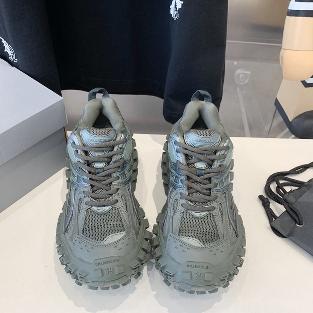 CHUNKY SNEAKERS IN MANTLE GRAY POLYURETHANE, POLYESTER AND NYLON