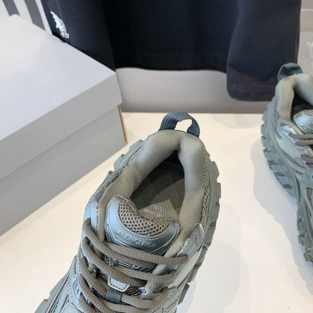 CHUNKY SNEAKERS IN MANTLE GRAY POLYURETHANE, POLYESTER AND NYLON