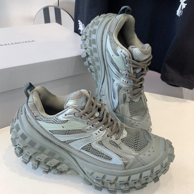 CHUNKY SNEAKERS IN MANTLE GRAY POLYURETHANE, POLYESTER AND NYLON