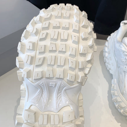 CHUNKY SNEAKERS IN WHITE POLYURETHANE, POLYESTER AND NYLON