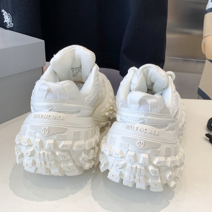 CHUNKY SNEAKERS IN WHITE POLYURETHANE, POLYESTER AND NYLON