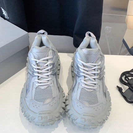 CHUNKY SNEAKERS IN BOMBAY GRAY POLYURETHANE, POLYESTER AND NYLON