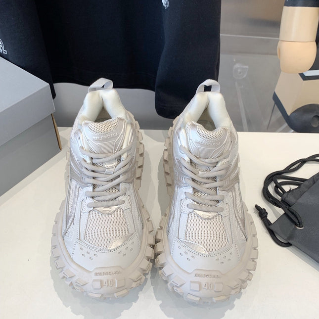 CHUNKY SNEAKERS IN BONE BEIGE POLYURETHANE, POLYESTER AND NYLON