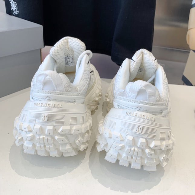 CHUNKY SNEAKERS IN WHITE MIX BLACK POLYURETHANE, POLYESTER AND NYLON