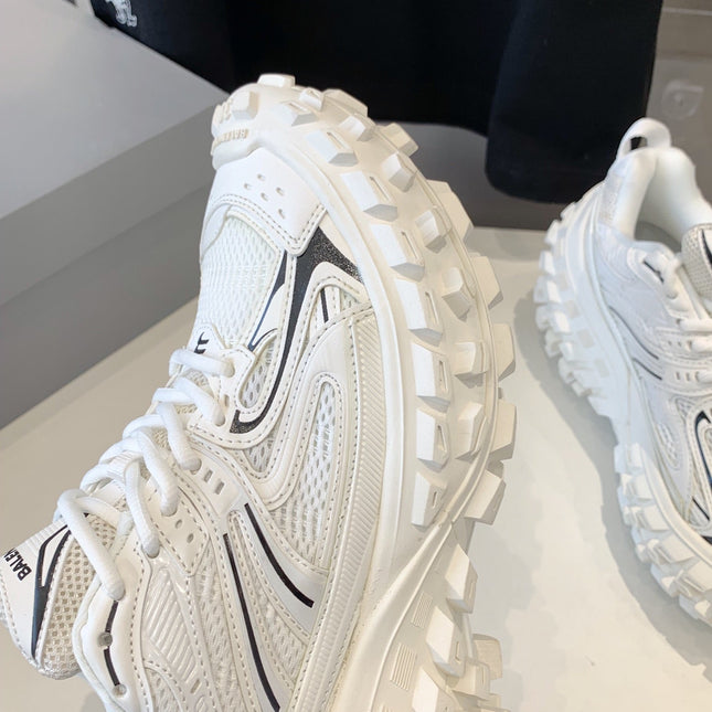 CHUNKY SNEAKERS IN WHITE MIX BLACK POLYURETHANE, POLYESTER AND NYLON