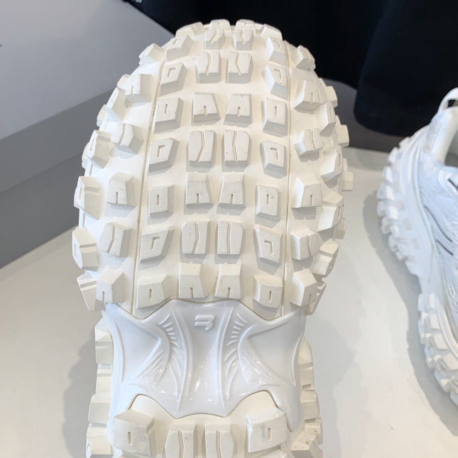 CHUNKY SNEAKERS IN WHITE MIX BLACK POLYURETHANE, POLYESTER AND NYLON