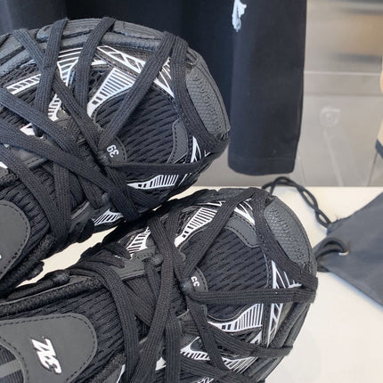 3XL EXTREME LACE SNEAKER BLACK MIX WHITE