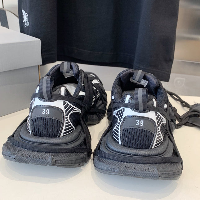 3XL EXTREME LACE SNEAKER BLACK MIX WHITE