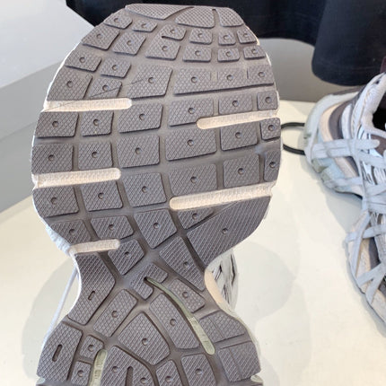 3XL EXTREME LACE SNEAKER BROWN MIX DUST WHITE AND SILVER