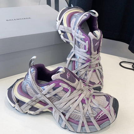 3XL EXTREME LACE SNEAKER PURPLE AND GRAY