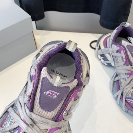 3XL EXTREME LACE SNEAKER PURPLE AND GRAY