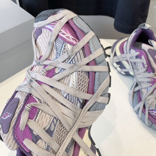 3XL EXTREME LACE SNEAKER PURPLE AND GRAY