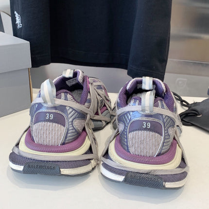 3XL EXTREME LACE SNEAKER PURPLE AND GRAY