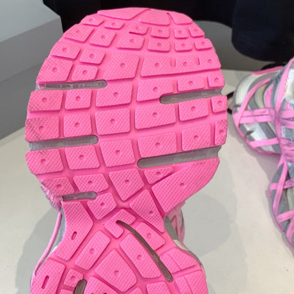 3XL EXTREME LACE SNEAKER SILVER AND PINK