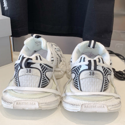 3XL EXTREME LACE SNEAKER WHITE AND SILVER