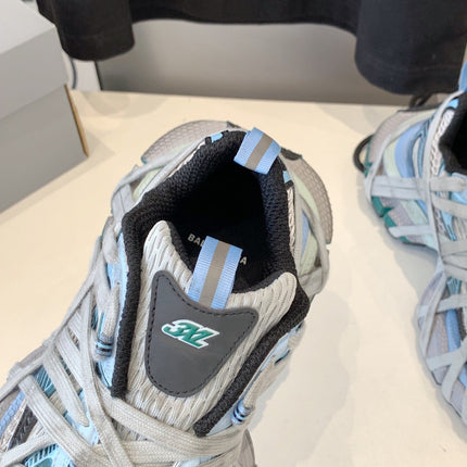 3XL EXTREME LACE SNEAKER GRAY AND LIGHT BLUE