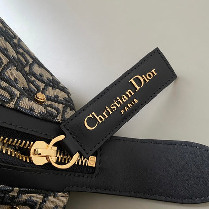 MEDIUM D-JOURNEY SHOULDER BAG 25 IN BLACK MONOGRAM OBLIQUE JACQUARD