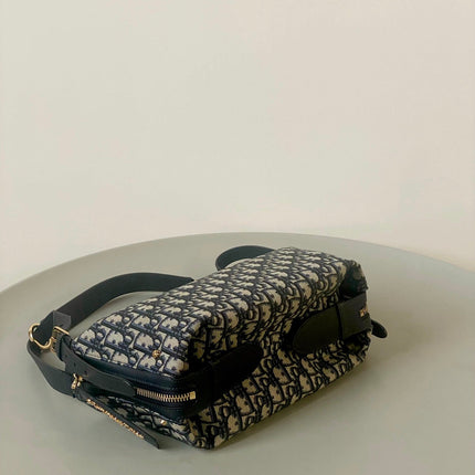 MEDIUM D-JOURNEY SHOULDER BAG 25 IN BLACK MONOGRAM OBLIQUE JACQUARD