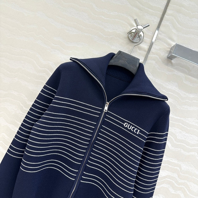 GUCCI ZIP-UP KNITTED JACKET STYLE 144