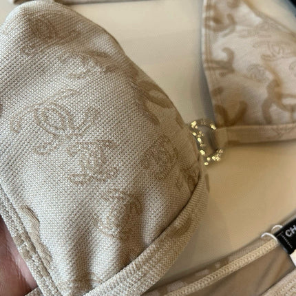 SWIMSUIT IN NUDE EMBROIDERED LOGO 604223