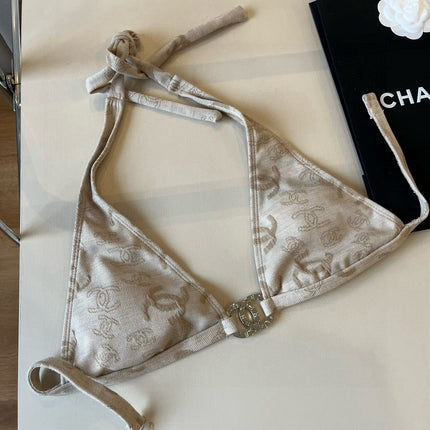 SWIMSUIT IN NUDE EMBROIDERED LOGO 604223