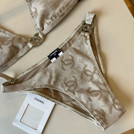 SWIMSUIT IN NUDE EMBROIDERED LOGO 604223