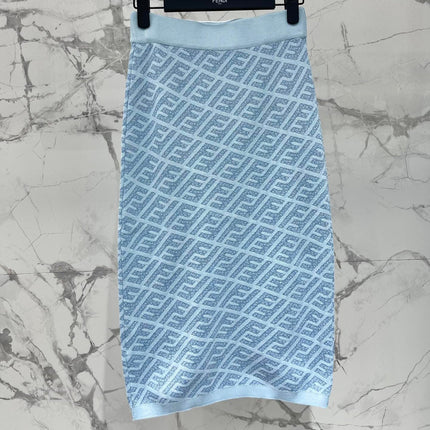 FEND 25S JACQUARD KNIT DRESS 264230