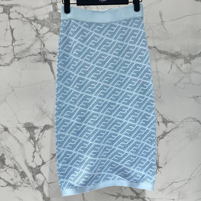 FEND 25S JACQUARD KNIT DRESS 264230