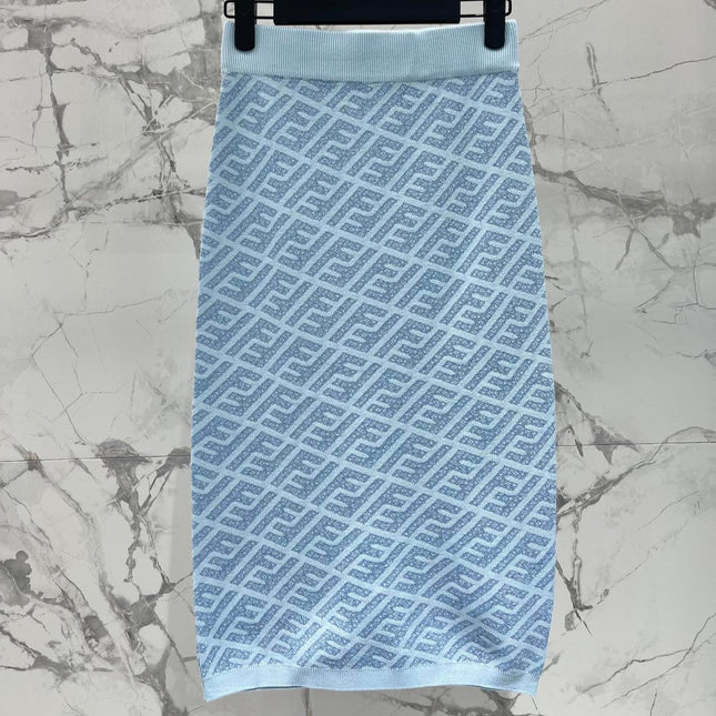 FEND 25S JACQUARD KNIT DRESS 264230