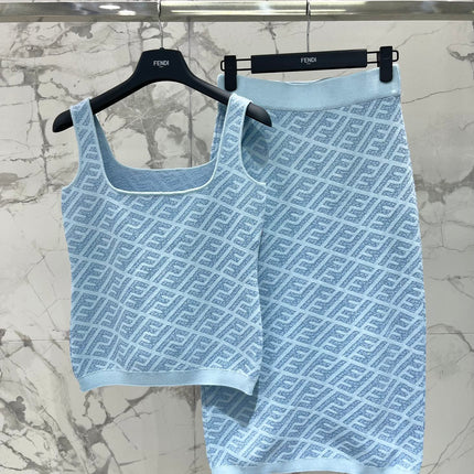 FEND 25S JACQUARD KNIT DRESS 264230