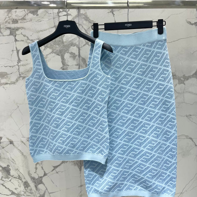 FEND 25S JACQUARD KNIT DRESS 264230