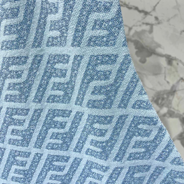 FEND 25S JACQUARD KNITTED VEST DRESS 264233