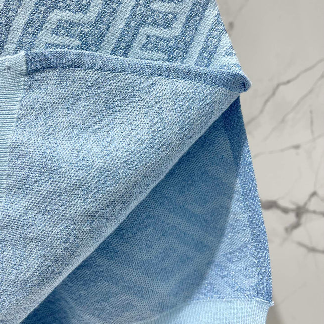 FEND 25S JACQUARD KNITTED VEST DRESS 264233