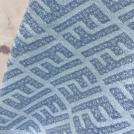 FEND 25S SHORT SLEEVE JACQUARD KNIT LAPEL 264232