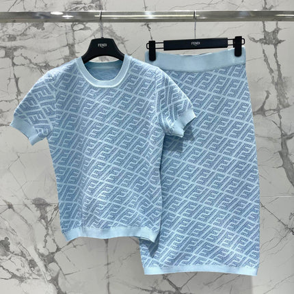 FEND 25S JACQUARD KNIT SHORT SLEEVES 264231