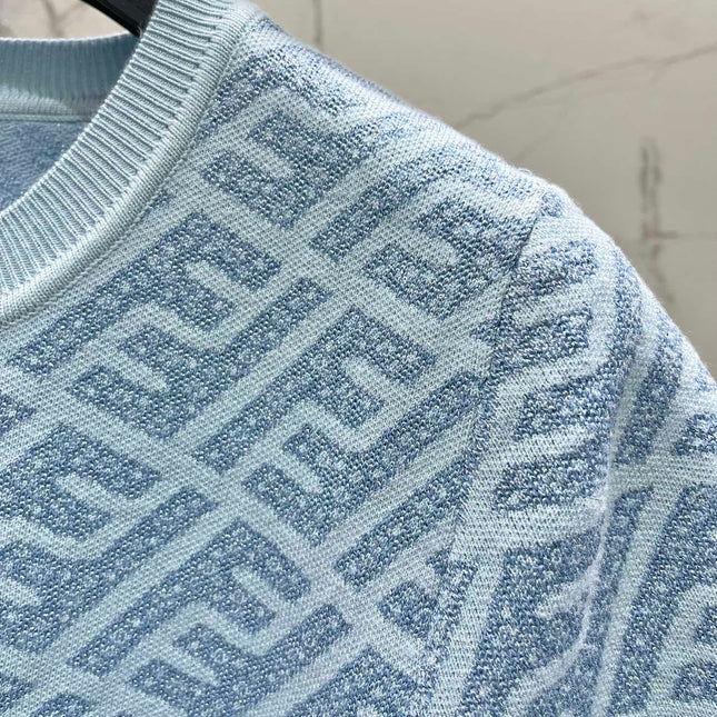 FEND 25S JACQUARD KNIT SHORT SLEEVES 264231