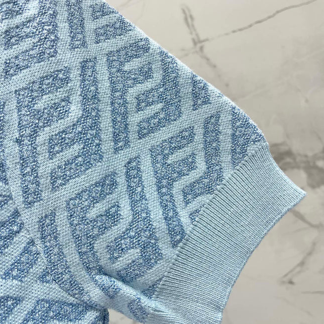 FEND 25S JACQUARD KNIT SHORT SLEEVES 264231