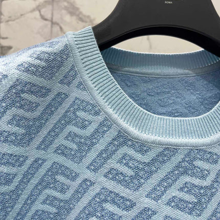 FEND 25S JACQUARD KNIT SHORT SLEEVES 264231